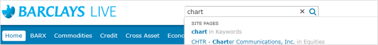 Type Chart in Search field